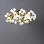 Zenora Modern Grape Round Chandelier - Small: 31.5" DBlushlighting